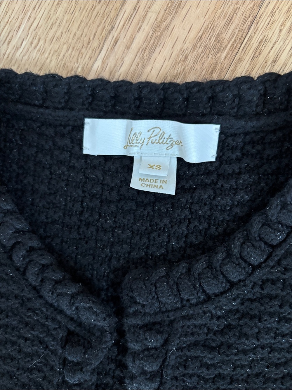 Lilly Pulitzer Kenton Cardigan XS Black - Picture 4 of 6